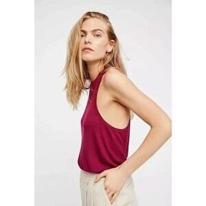 Free People Intimately Mock Me Ribbed Racerback Tank NEW